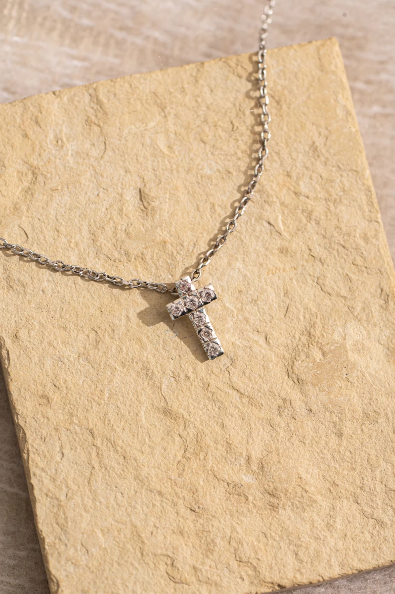 ZILIA Chloee Cross Aur 14K Colier