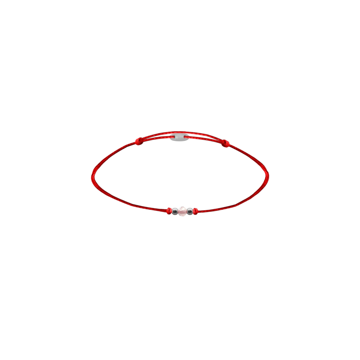 Brățară șnur pentru bebeluși, roșie, de protecție, din argint 925