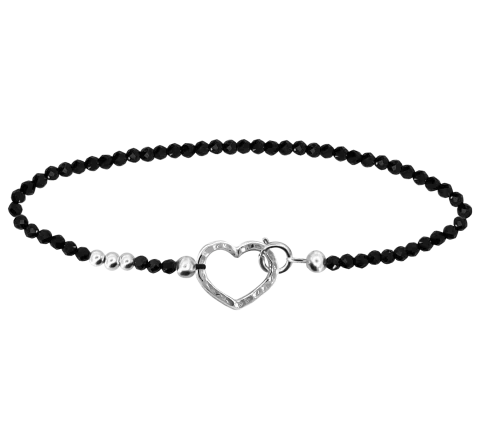 ZILIA Gemstone Spinel Heart Argint 925 Brățară gleznă