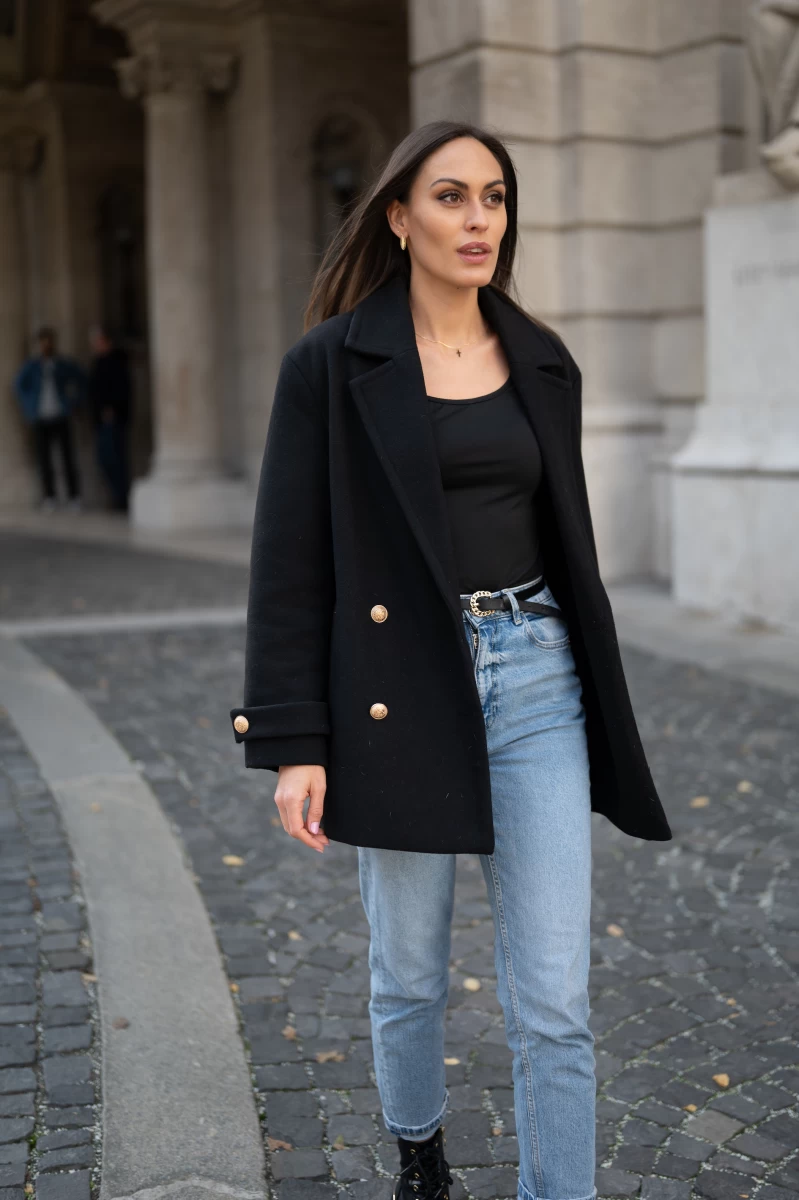 Cercei din aur roz 14K cu pană într o ramă ovală