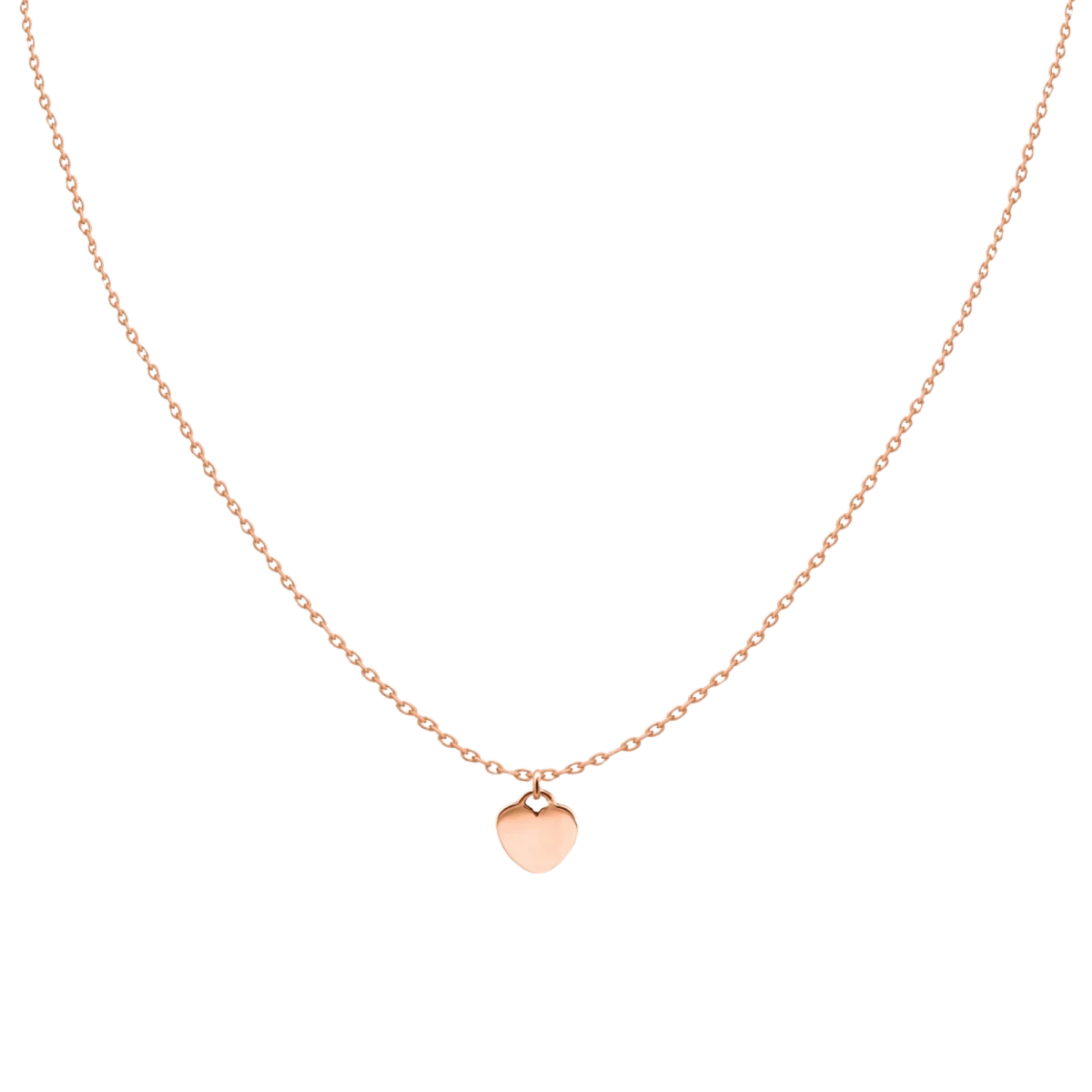 Colier Baby Heart din aur roz 14K