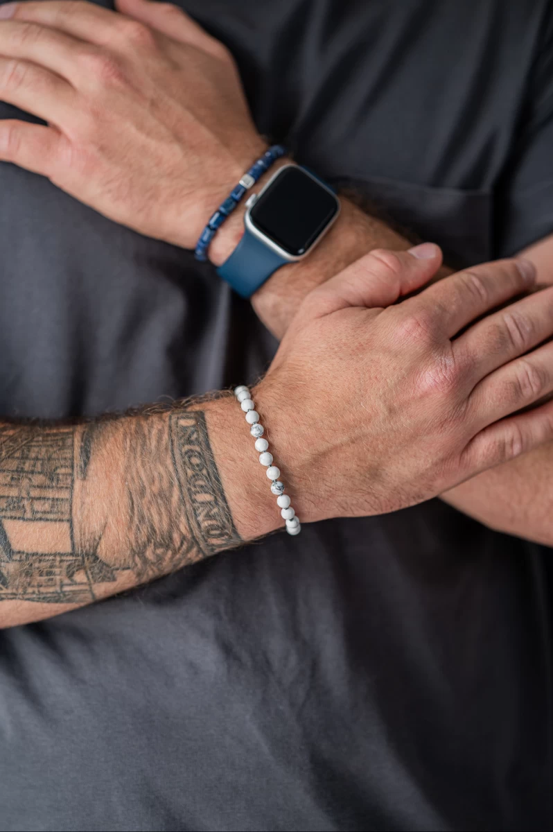 ZILIA Men Force Howlit Argint 925 Brățară