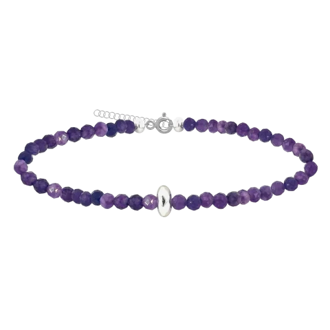 ZILIA Gemstone Amethyst Argint 925 Mineral Brățară