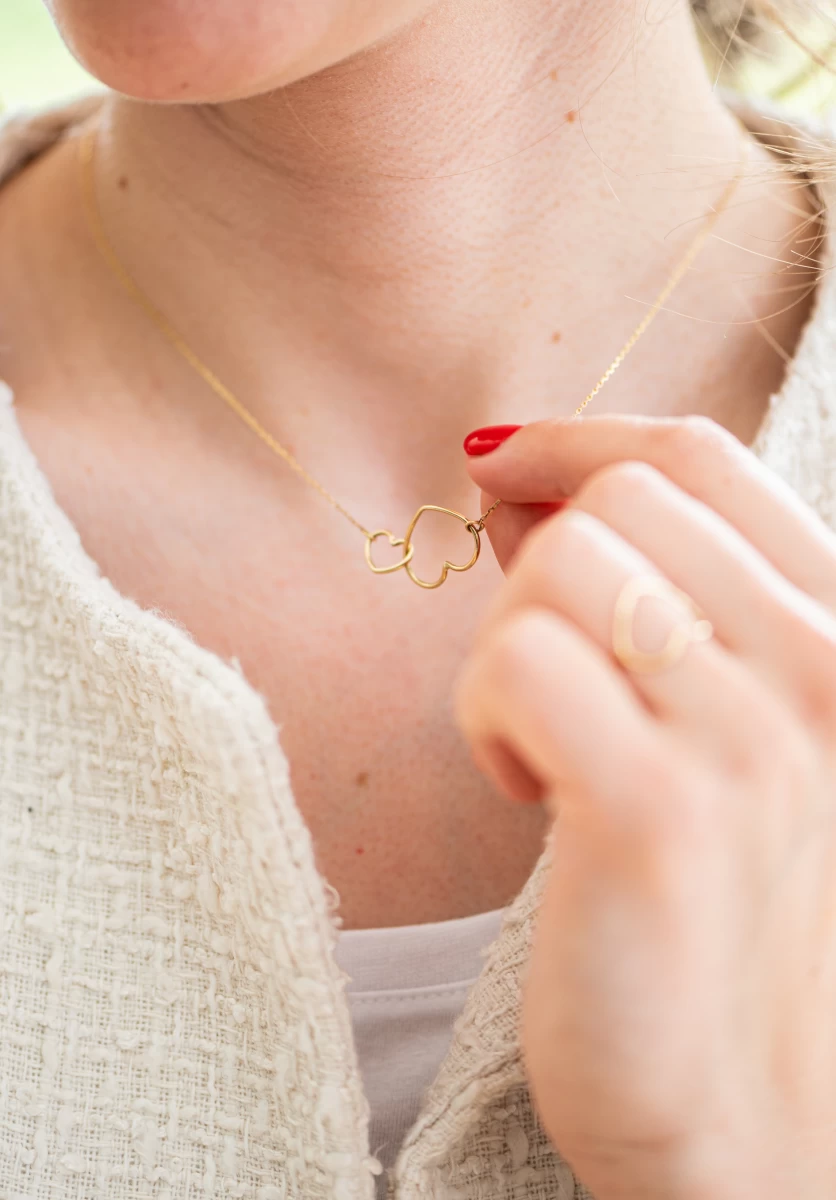 ZILIA Double Heart Argint 925 Colier