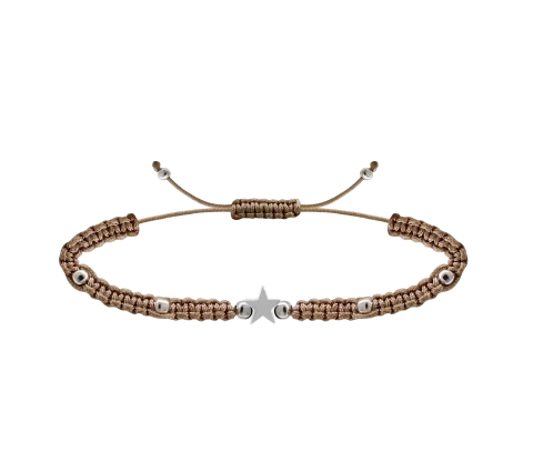 ZILIA Macrame Star Argint 925 Brățară