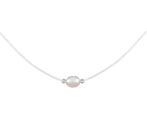 ZILIA Perla Argint 925 Thread Colier