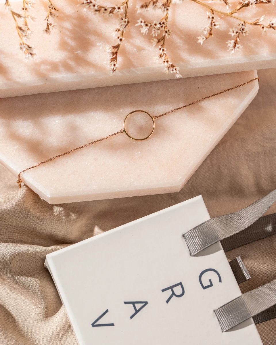ZILIA Contour Circle Aur 14K Brățară