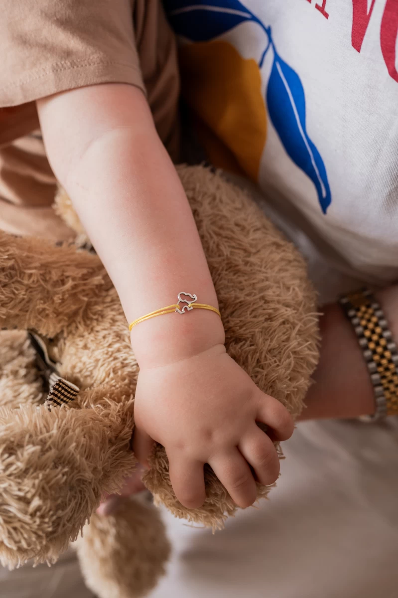 ZILIA Elephant Contour Baby Aur 14K Thread Brățară