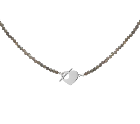 ZILIA Léa Heart Mineral Argint 925 Colier
