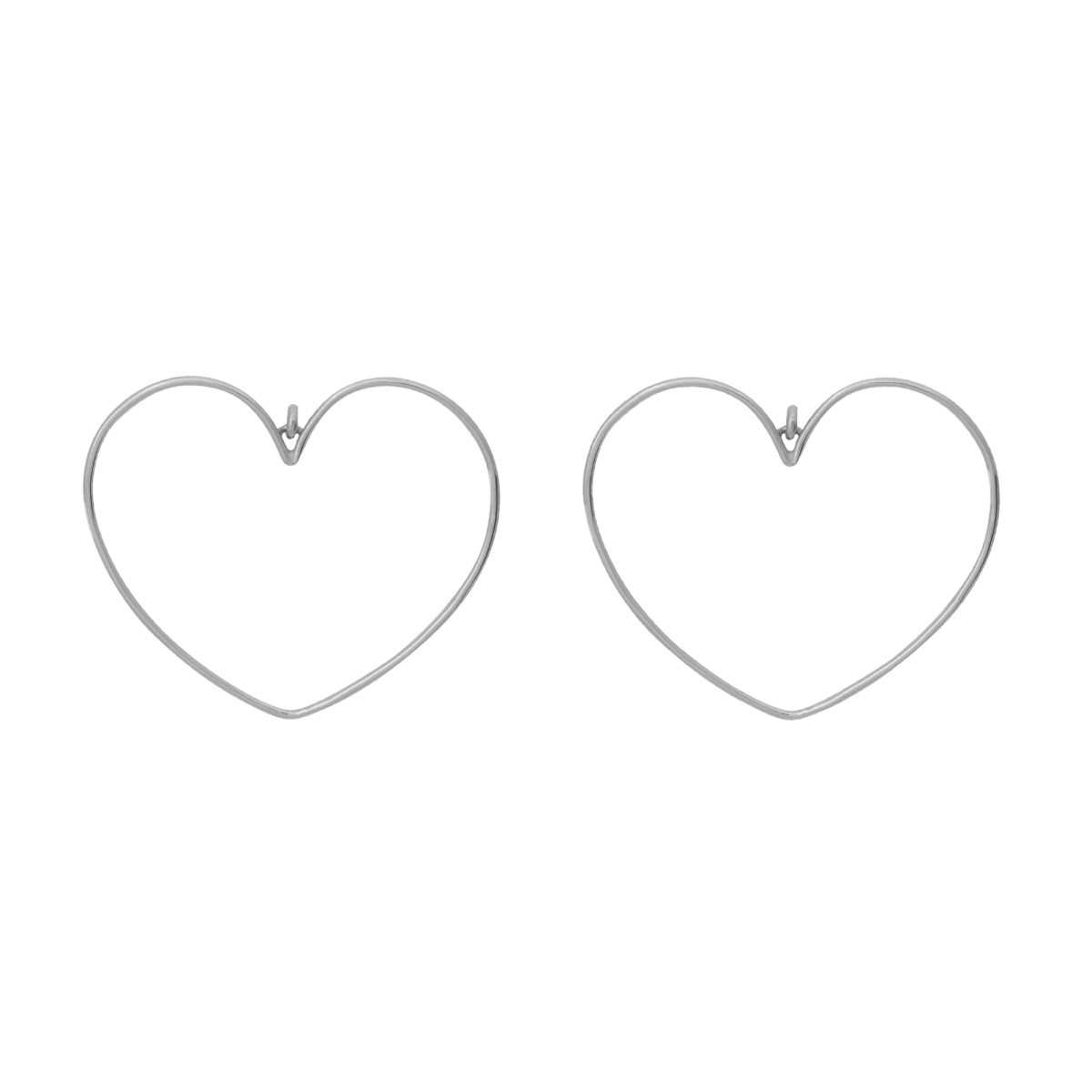 Cercei Inimă Mare din argint