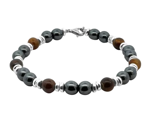 ZILIA Tiger's Eye Men 5 Argint 925 Brățară
