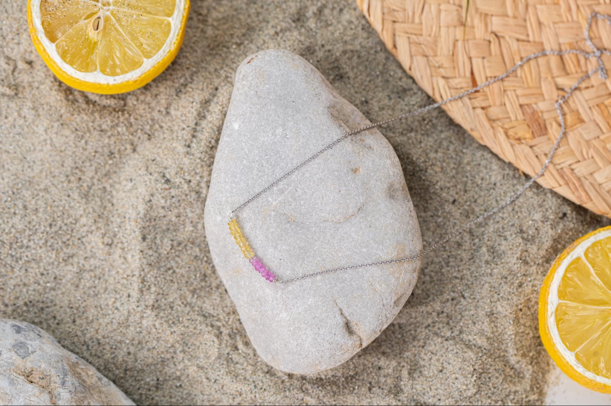 ZILIA Rayfield Sapphire Ruby Aur 14K Colier