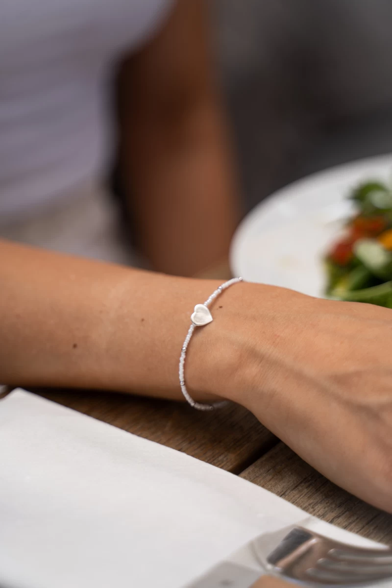 ZILIA Little Perlă With Heart Argint 925 Brățară