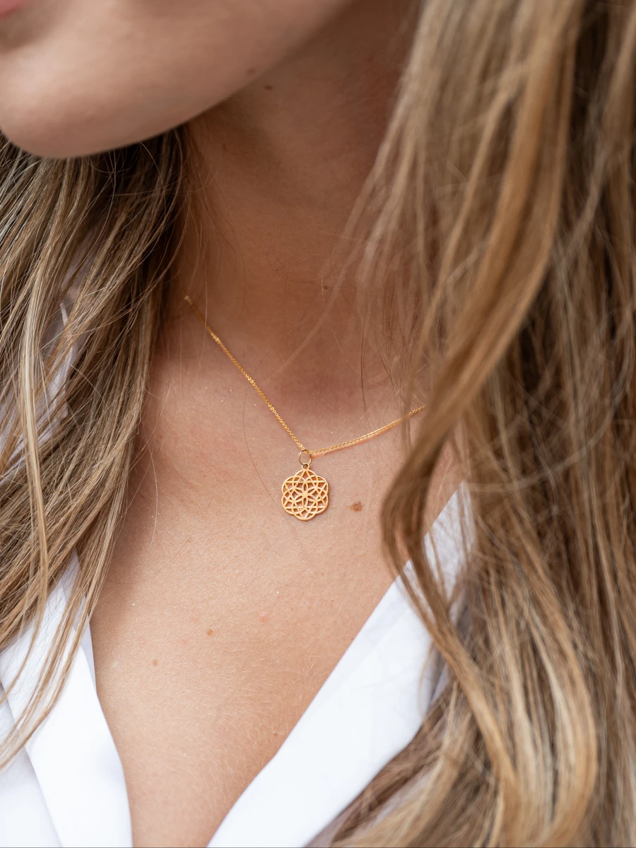 ZILIA Flower Of Life Aur 14K Colier