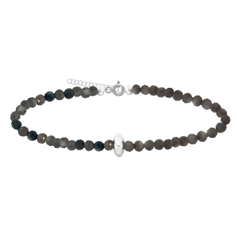 ZILIA Gemstone Smoky Quartz Argint 925 Mineral Brățară