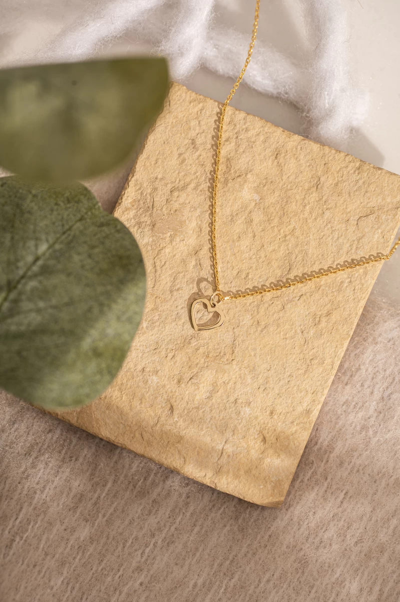 ZILIA Baby Heart Contour Aur 14K Coliere