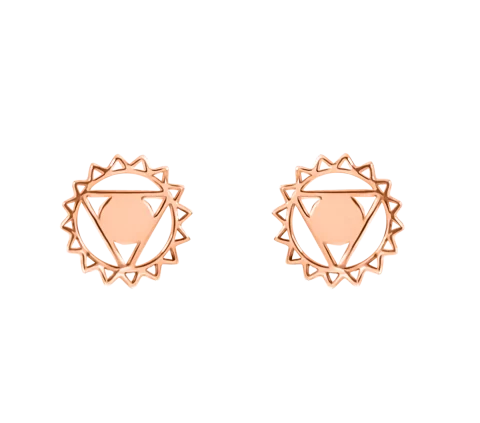 ZILIA Throat Chakra Contour Aur 14K Cercei