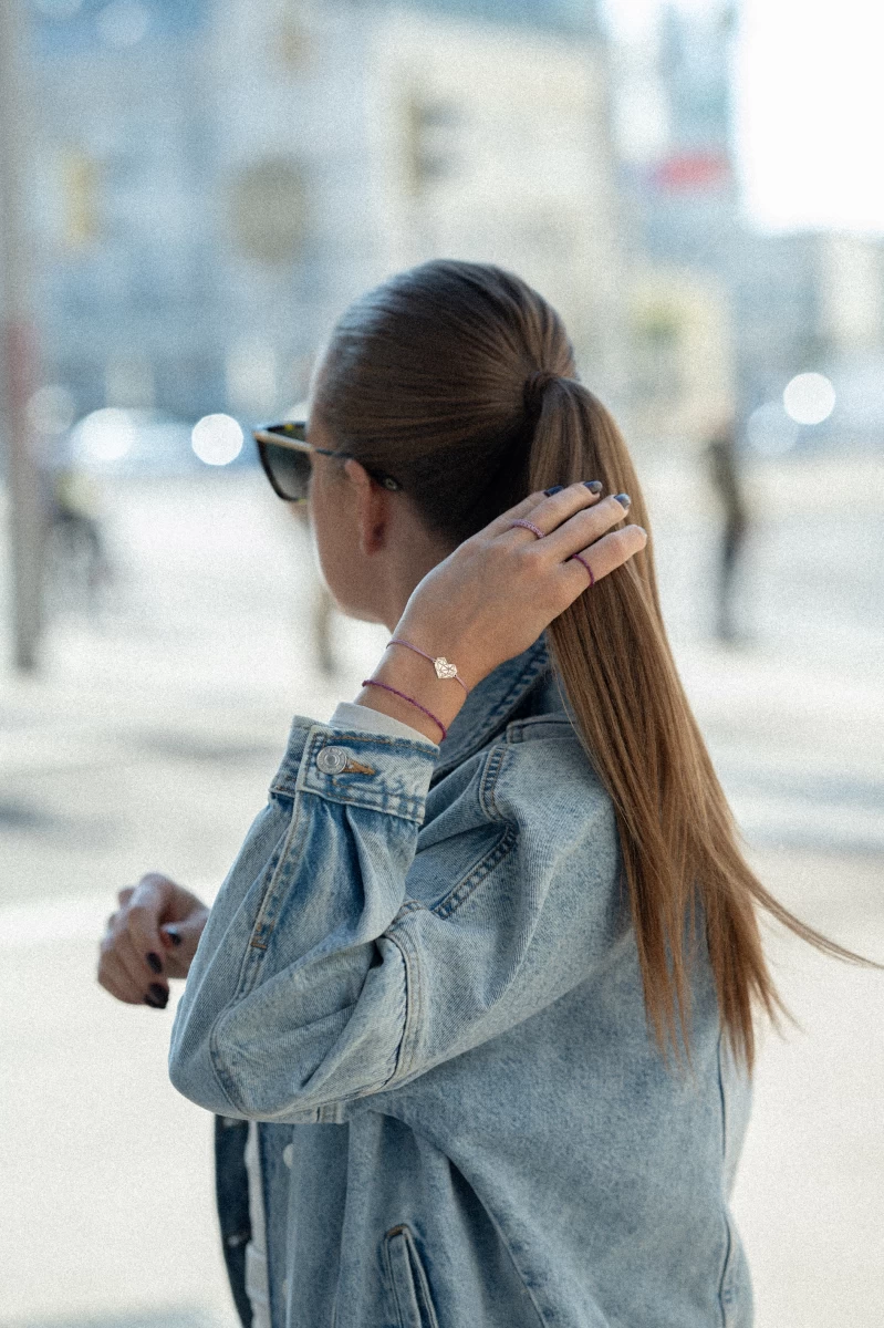 Brățară din argint 925 cu rubin