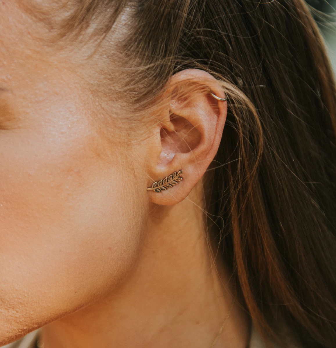 ZILIA Leaf Aur 14K Cercei