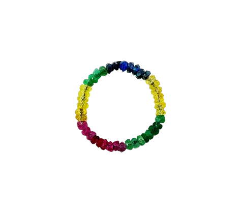 ZILIA Rayfield Emarald Ruby Sapphire Inel