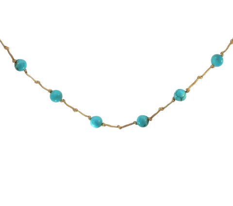ZILIA Twist Turquiose Argint 925 Colier