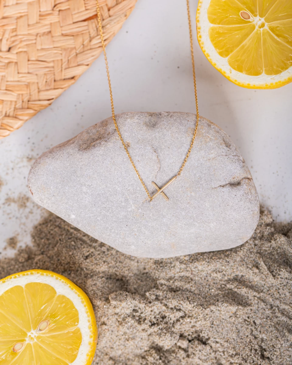 Colier din argint cu cruce