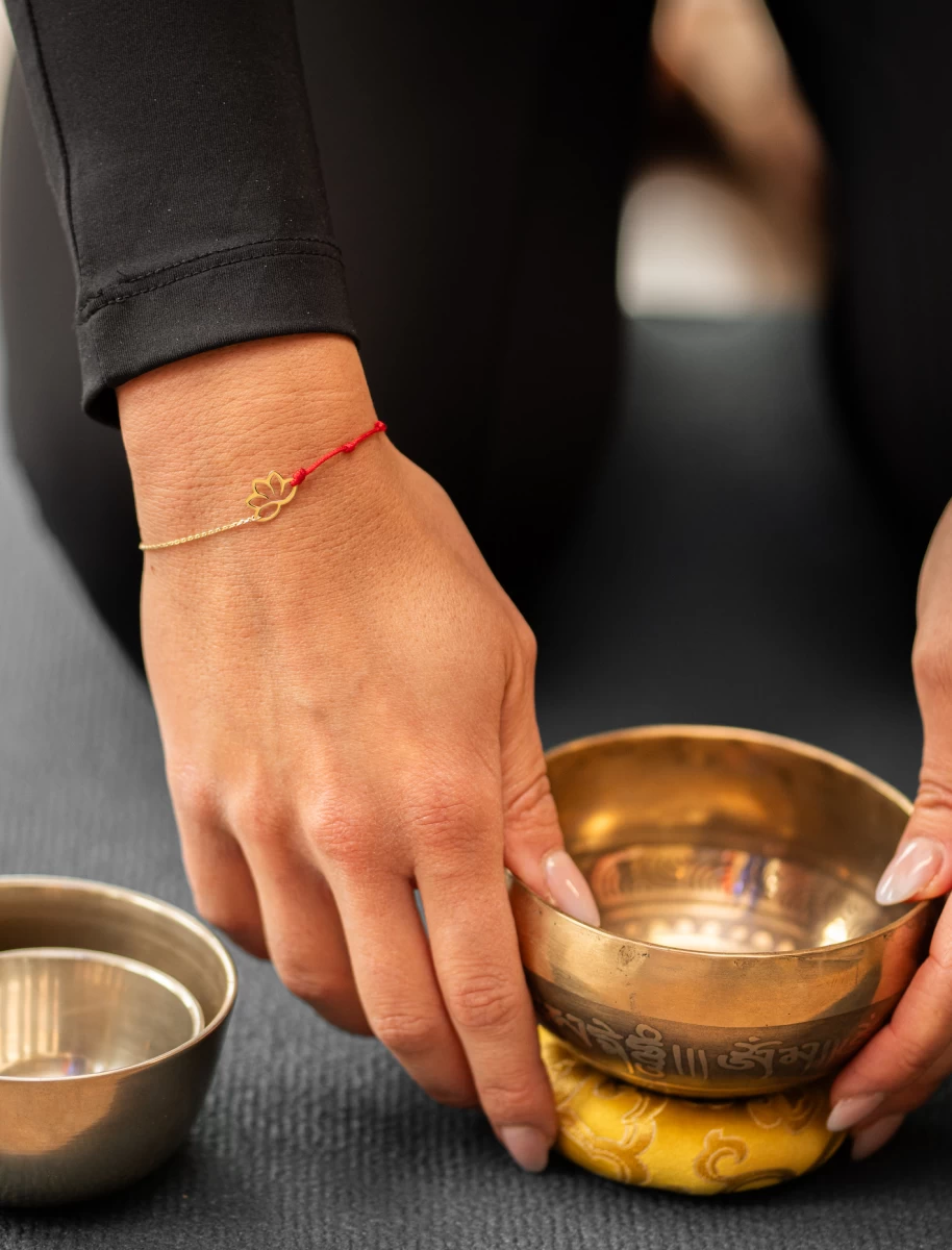 ZILIA Yoga Balance Lotus Aur 14K Brățară