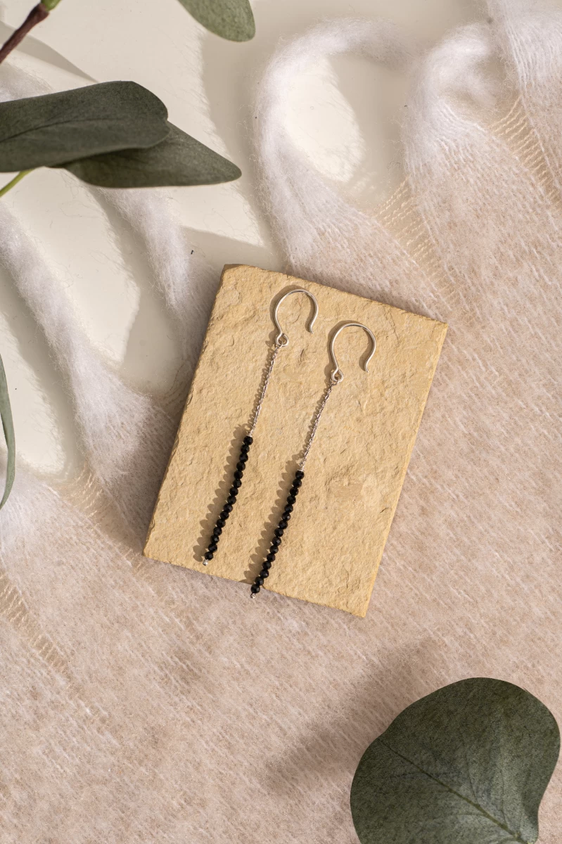 Cercei din mineral spinel din argint sterling 925