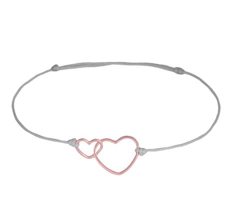 ZILIA Double Heart Aur 14K Brățară