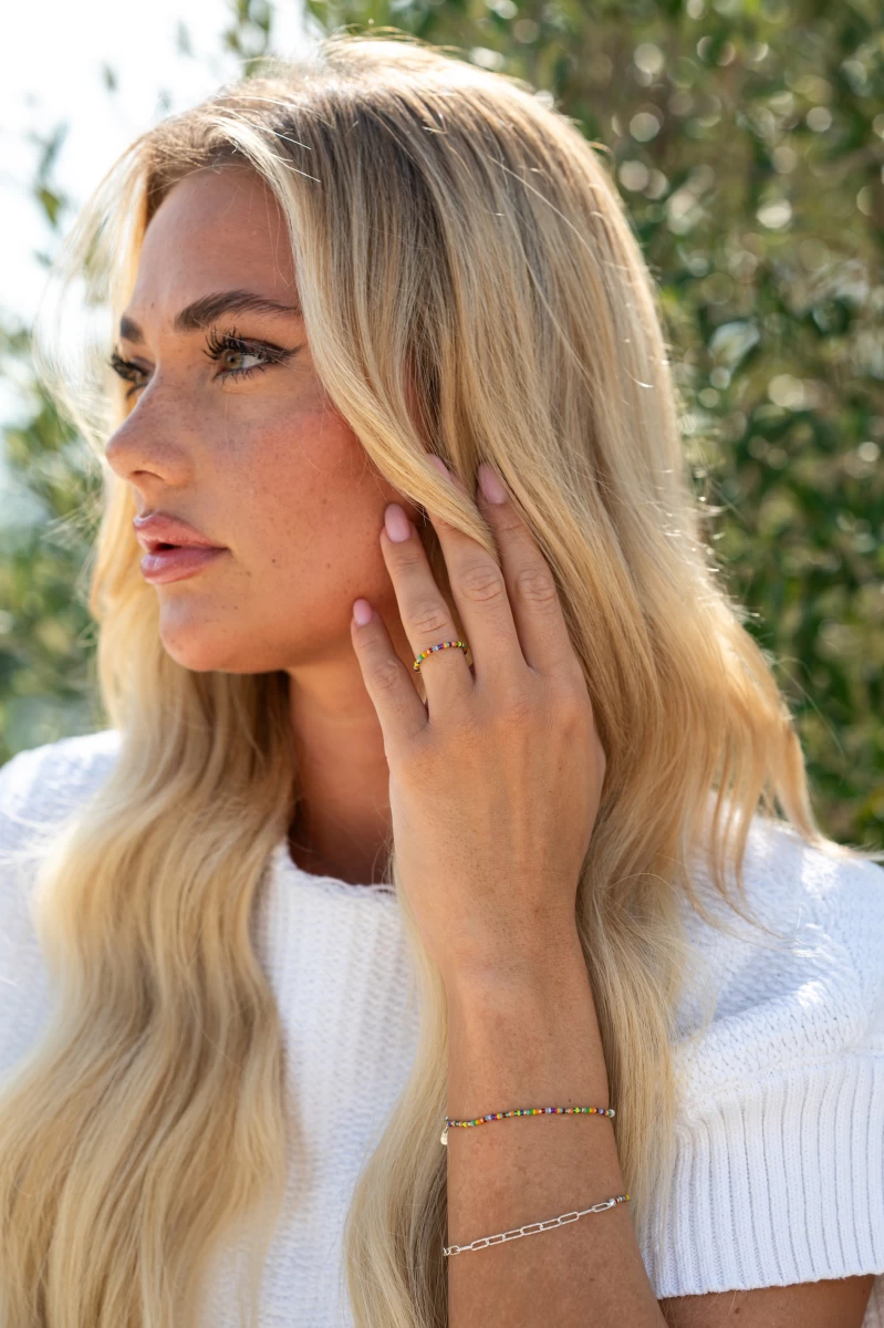 Inel cu perlă mare, design