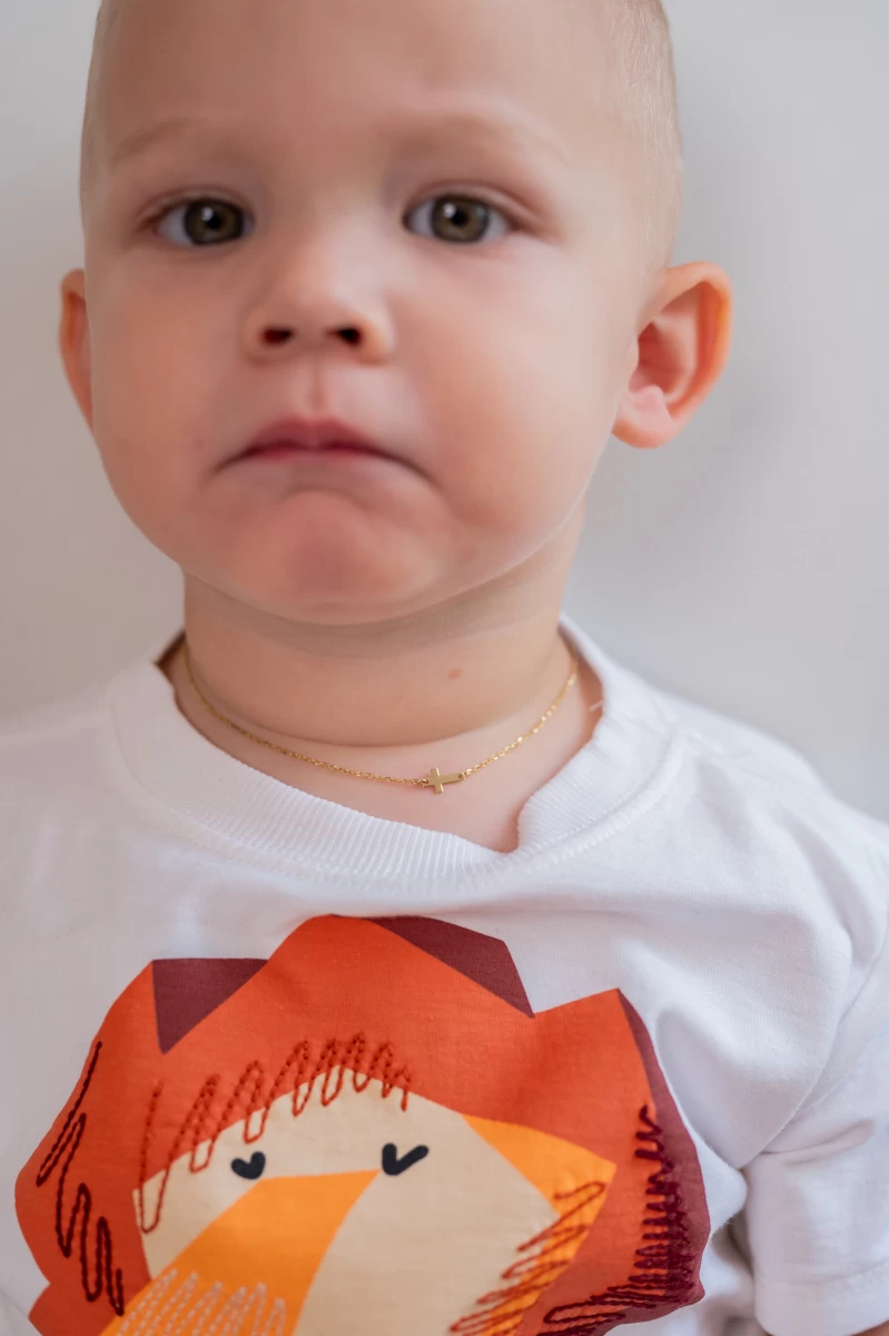 ZILIA Cross Baby Aur 14K Colier