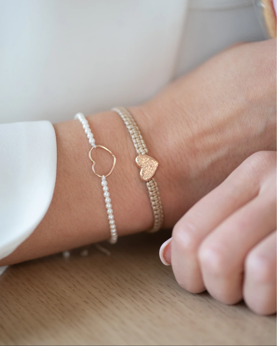 ZILIA Macrame Heart Argint 925 Brățară