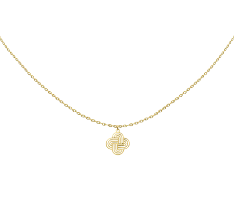 ZILIA Solomon Knot Aur 14K Colier