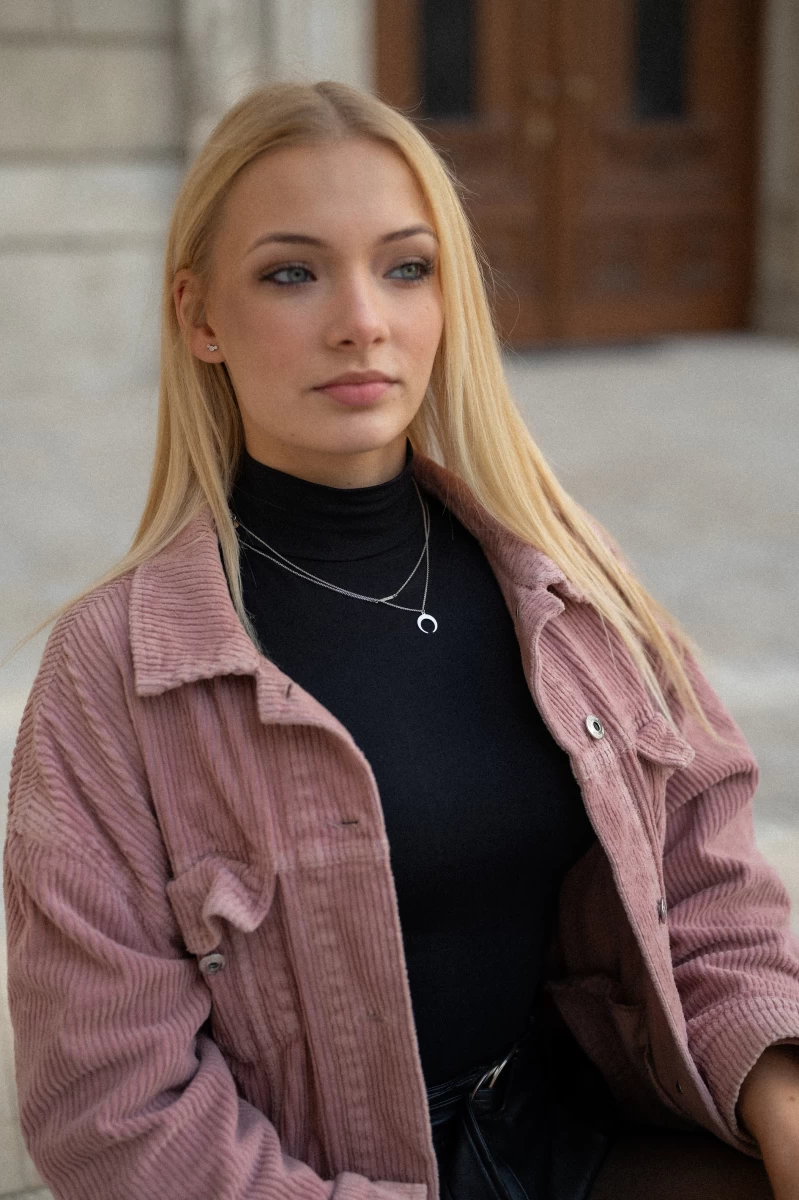 Colier din argint cu Lună