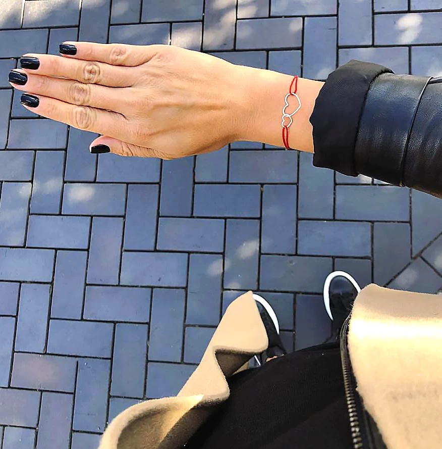 ZILIA Double Heart Aur 14K Brățară