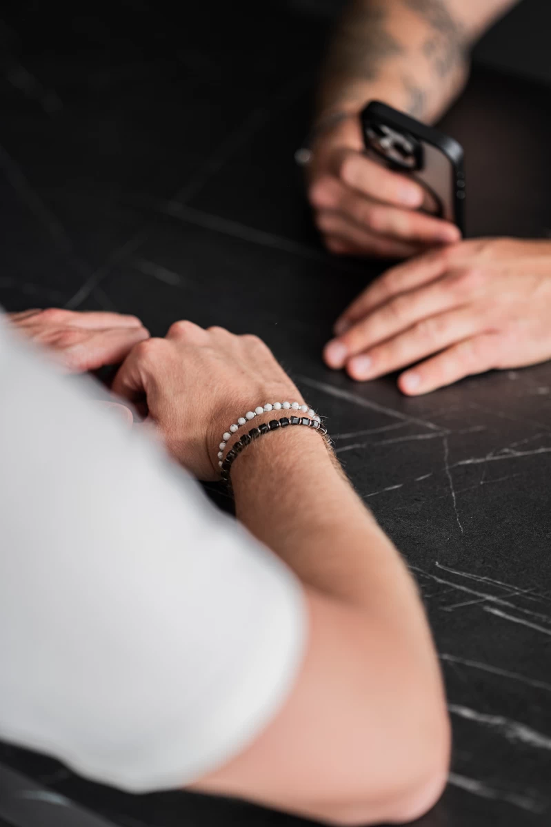 Brățară din howlit și argint sterling 925