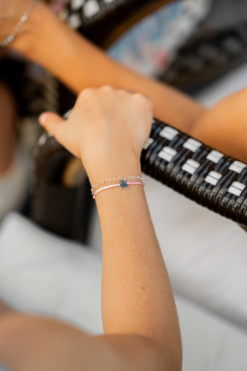 Brățară pentru bebeluș Inimă din argint 925