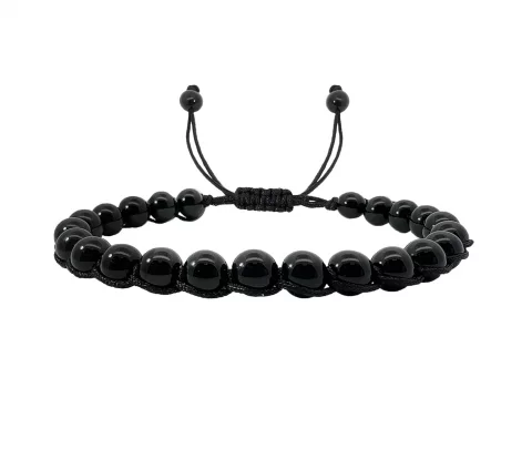 ZILIA Black Stone Onyx Men Mineral Brățară