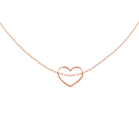 ZILIA Daisy Heart Aur 14K Colier