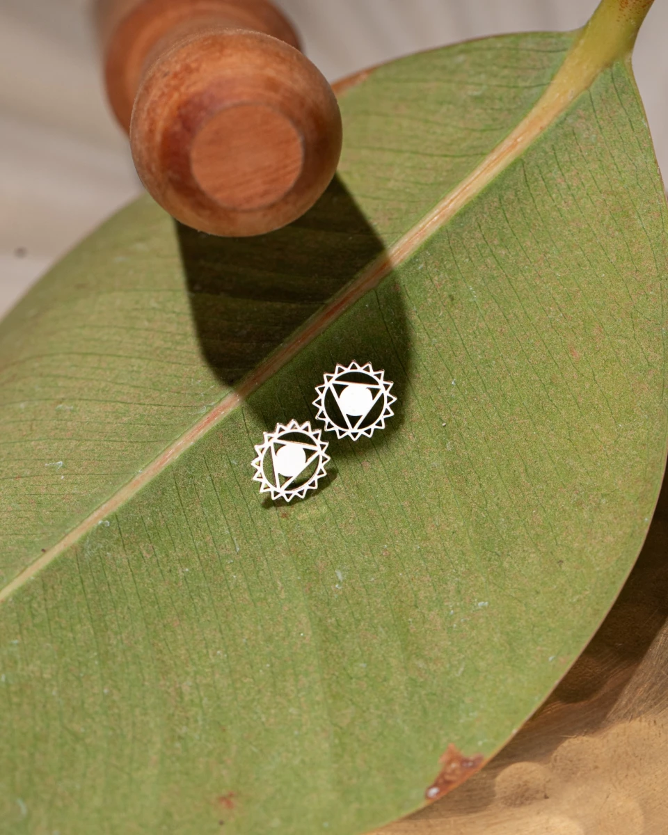 ZILIA Throat Chakra Contour Aur 14K Cercei