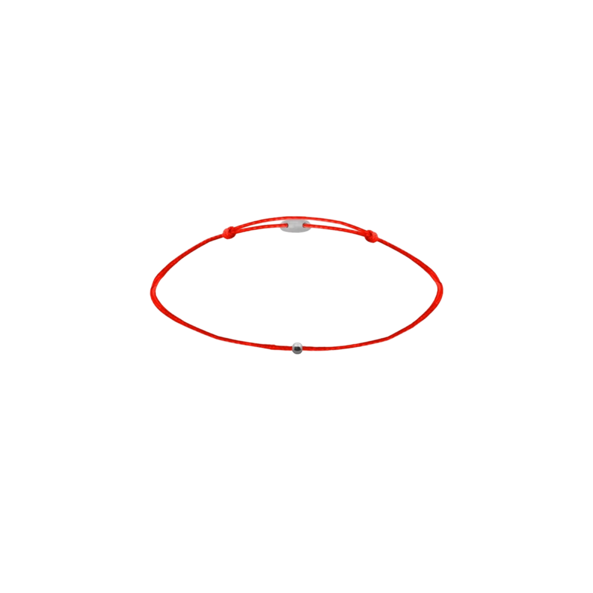 Brățară cu șnur pentru bebeluși roșie de protecție din Argint 925