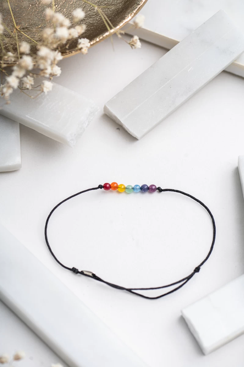 Brățară cu pietre prețioase Șapte Chakre