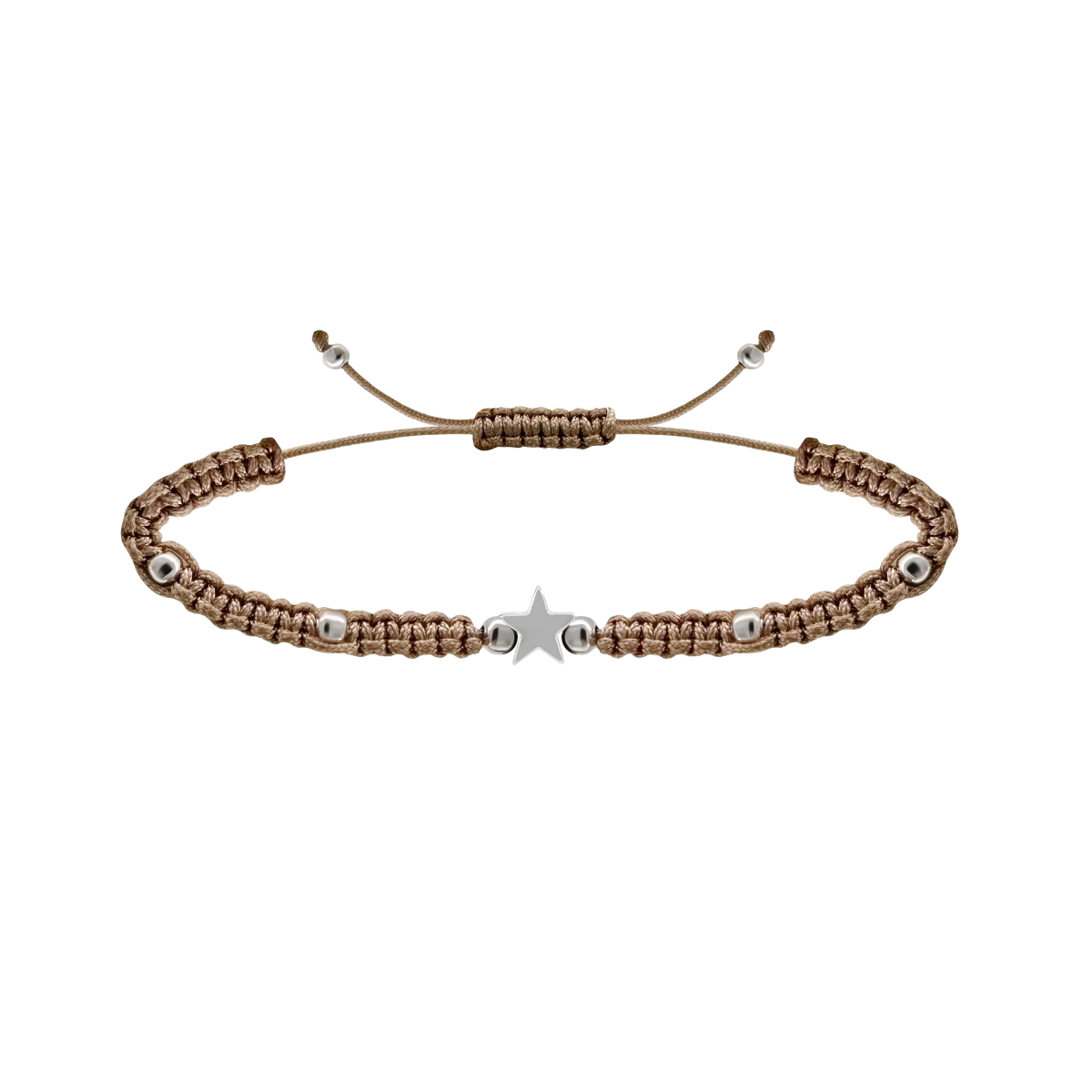 Brățară Macramé Stea Argint 925