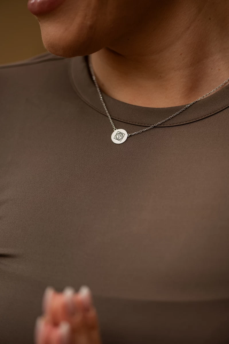 Colier din aur roz 14K Chakra rădăcină