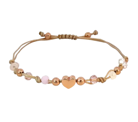 ZILIA Macrame Candy Heart Argint 925 Brățară