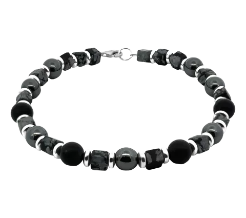 ZILIA Men Shadow Argint 925 Mineral Brățară