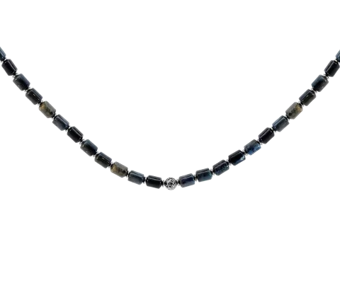 ZILIA Jasper Lava Mineral Colier