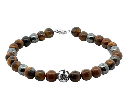 ZILIA Tiger's Eye Men 4 Argint 925 Brățară