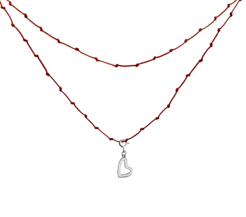 ZILIA Twist Heart Argint 925 Thread Colier