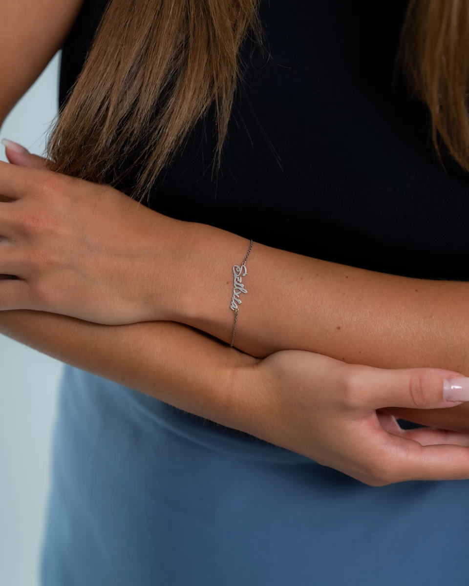 ZILIA Grav Bianka Aur Alb 14K Brățară